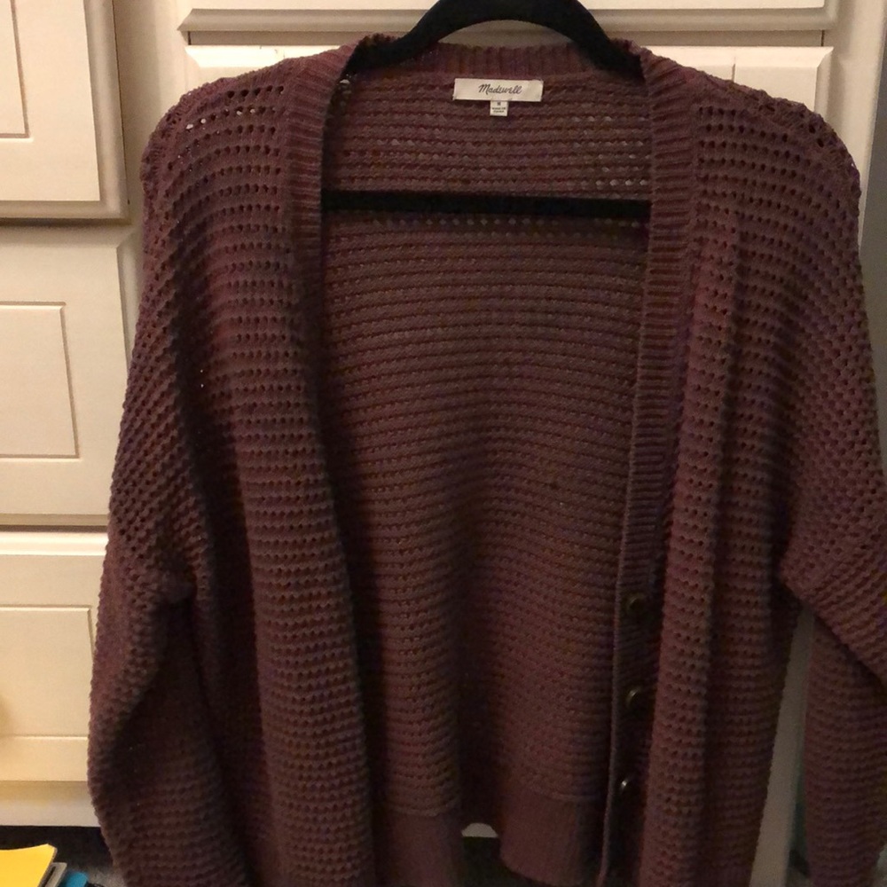 Madewell Purple Cardigan